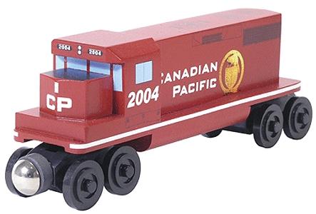 Whittle Wooden Toy Train- Diesel Engine Canadian Pacific #100077