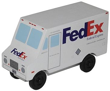 Whittle Wooden Toy Train- Fedex Truck #800602