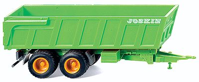 Wiking Joskin Dump Trailer Assembled Green, Red HO Scale Model Railroad Vehicle #38808