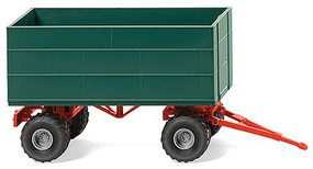 Wiking High-Side Agricultural Trailer Assembled Green, Red