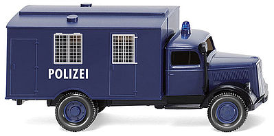 Wiking Opel Blitz Police Transport HO Scale Model Railroad Vehicle #86435
