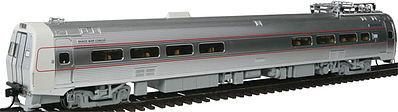 WKW Metroliner 4-Car Set - Snack Bar, Parlor & 2 Coaches - Standard DC Pennsylvania (As-Delivered) Penn Central & Amtrak Patches