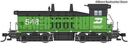 WalthersMainline EMD NW2 Phase V - Burlington Northern #572 HO Scale Model Train Diesel Locomotive #10612