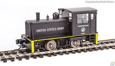WalthersMainline Plymouth ML-8 Industrial Switcher w/DCC US Army Transportation Corps (black, yellow)