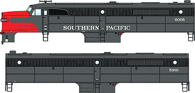 WalthersMainline Alco PA-PB Set w/SoundTraxx(R) Sound & DCC Southern Pacfic(TM) #6007 (A), #5911 (B) (gray, red, white)