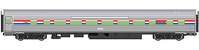 WalthersMainline 85 Budd Large-Window Coach Amtrak HO Scale Model Train Passenger Car #30001