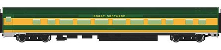 WalthersMainline 85 Budd Large-Window Coach Great Northern HO Scale Model Train Passenger Car #30018