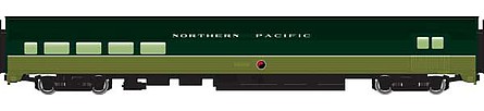 WalthersMainline 85 Budd Baggage-Lounge - Northern Pacific HO Scale Model Train Passenger Car #30068