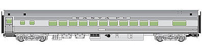 WalthersMainline 85 Budd Small-Window Coach Santa Fe HO Scale Model Train Passenger Ca #30202