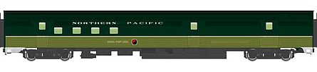 WalthersMainline 85 Budd Baggage-Railway Post Office Northern Pacific HO Scale Model Train Passenger Ca #30316