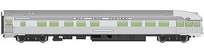 WalthersMainline 85 Budd Observation New York Central HO Scale Model Train Passenger Car #30355