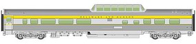 WalthersMainline 85' Budd Dome Coach Car Delaware & Hudson HO Scale Model Train Passenger Car #30406