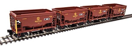 WalthersMainline 24 Minnesota Taconite Ore Car Set (4) - DMIR HO Scale Model Train Freight Car Set #58066