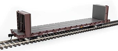 WalthersMainline 60 Pullman-Standard Bulkhead Flatcar - Trailer Train #90663 HO Scale Model Train Freigh #5876