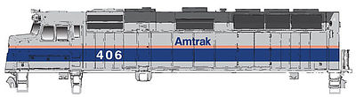 WalthersMainline EMD F40PH Amtrak #406 HO Scale Model Train Diesel Locomotive #9453