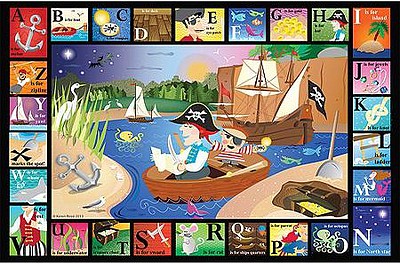 WhiteMount ABC Pirate Cove Puzzle Ages 3+ (24 Large pc)
