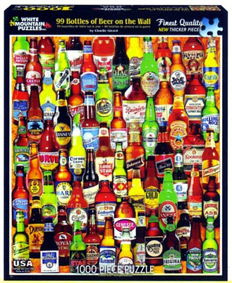 WhiteMount 99 Bottles of Beer on the Wall Collage Puzzle (1000pc)