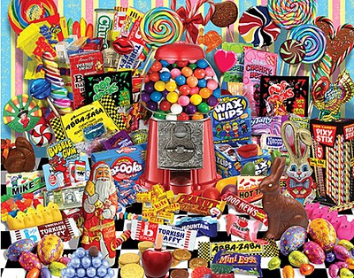 WhiteMount Candy for All Seasons Collage Puzzle (1000pc)