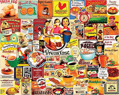 WhiteMount Breakfast Meals Collage Puzzle (1000pc)