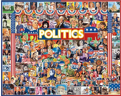WhiteMount Politics (People) Collage Puzzle (1000pc)