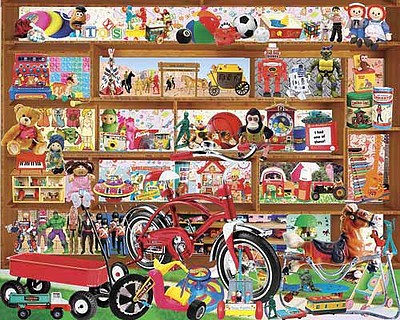 WhiteMount Vintage Toys Collage Puzzle (1000pc)