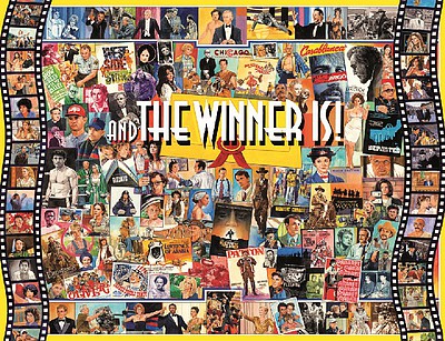 WhiteMount And the Winner Is! Oscar Movie Award Collage Puzzle (1000pc)