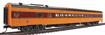 Walthers Milwaukee Road 1955 Twin Cities Hiawatha Streamlined Cars Assembled Coach #535 Series - HO-Scale