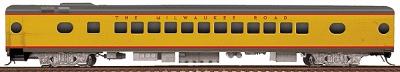 Walthers Milwaukee Road #535-Series 52-Seat Coach - Ready to Run Straight Sills & Disc Brakes (UP City Scheme, Armour Yellow, gray) - HO-Scale