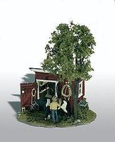 Woodland Mini Scene Tack Shed Kit HO Scale Model Railroad Building #106