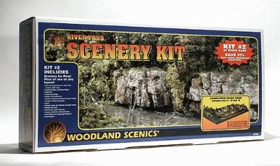 Woodland River Pass Scenery Kit II - HO-Scale
