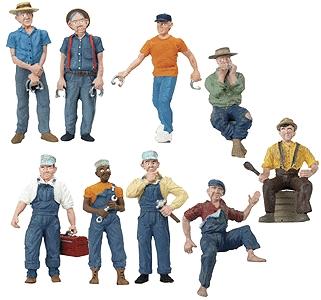 Woodland Scenic Accents G Scale Figures Add-On Assortment - 2 Each of 3 - #2548 - #2550(6) #2517