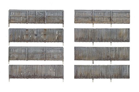 Woodland Privacy Fence - Kit 192 Scale Total with Gates, Hinges and Planter Pins