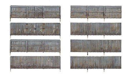 Woodland Privacy Fence - Kit 192 Scale Total with Gates, Hinges and Planter Pins - O-Scale