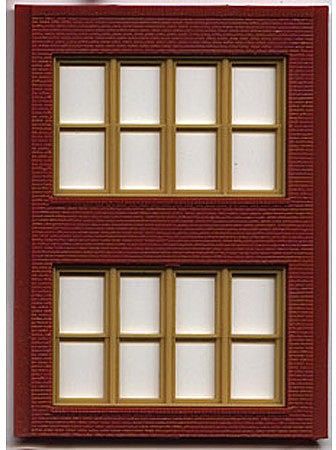 Woodland DPM 2 Story Victorian Window (4) HO Scale Model Railroad Building Accessory #30144
