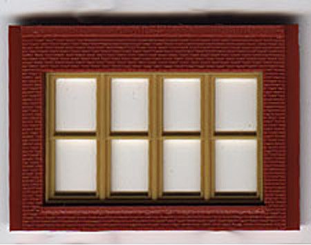 Woodland DPM 1 Story Victorian Window (4) HO Scale Model Railroad Building Accessory #30147