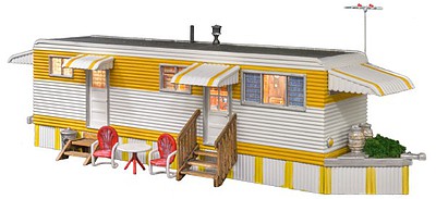 Woodland Sunny Days Trailer with Lights Built-&-Ready(R) N Scale Model Railroad Building #4952