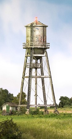 Woodland Rustic Water Tower Built-&-Ready(R) N Scale Model Railroad Building #4954