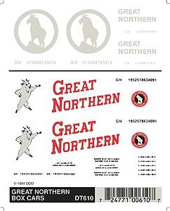 Woodland Great Northern Modern Rocky Logos Dry Transfer Model Railroad Lettering Sets #610