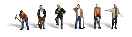 Woodland Scenics Set Di Figure HO Road Crew – Dipinte A Mano Per Modellismo Ferroviario (WOOA1850)
