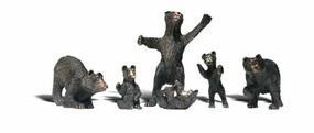 Black Bears HO Scale Model Railroad Figure #a1885