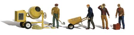 Woodland Masonry Workers HO Scale Model Railroad Figure #a1901