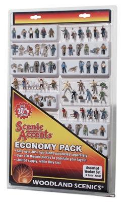 Woodland Economy Figure Pack Worker Figure Economy Pack N Scale Model Figures #a2062