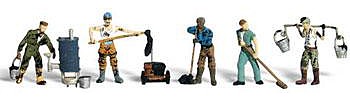 Woodland Scenic Accents Roofers (5) N Scale Model Railroad Figure #a2128