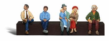 Woodland Scenic Accents Passengers Sitting (6) N Scale Model Railroad Figure #a2190