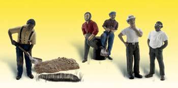Woodland Scenic Accents One Man Crew (5) N Scale Model Railroad Figure #a2205