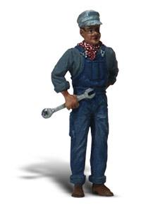 Woodland Scenic Accents(R) Figures - Mechanic w/Wrench G Scale Model Railroad Figure #a2526