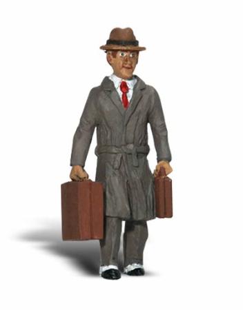 Woodland Scenic Accents(R) Figures - Carl Commuter G Scale Model Railroad Figure #a2538