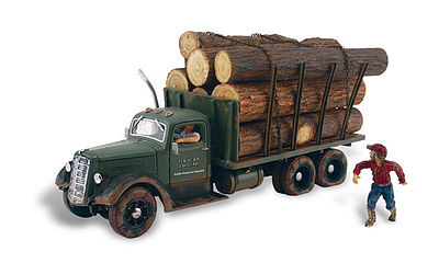 Woodland Tim Burr Logging Autoscene HO Scale Model Railroad Figure #as5553