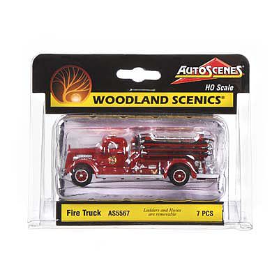 Woodland Fire Truck HO Scale Model Railroad Vehicle #as5567
