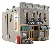 Woodland Built & Ready Lubener's General Store HO Scale Model Railroad Building #br5021